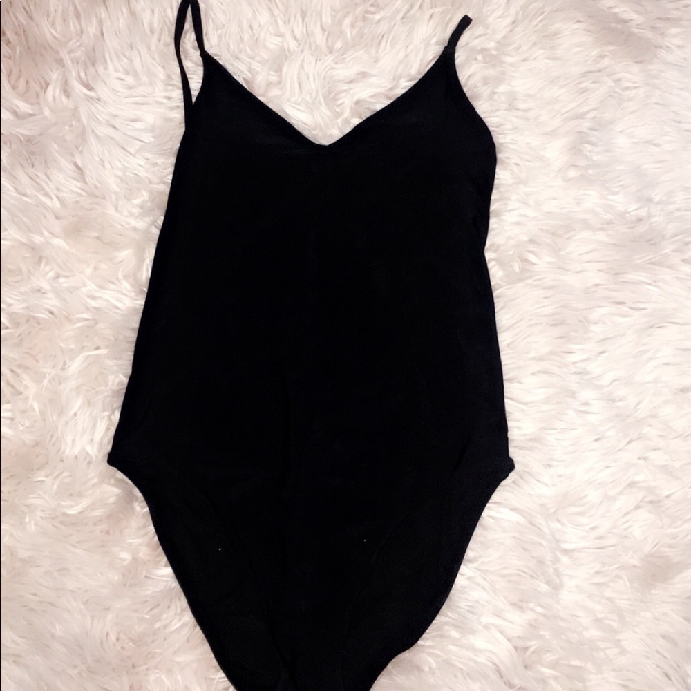 black aerie one piece swim suit